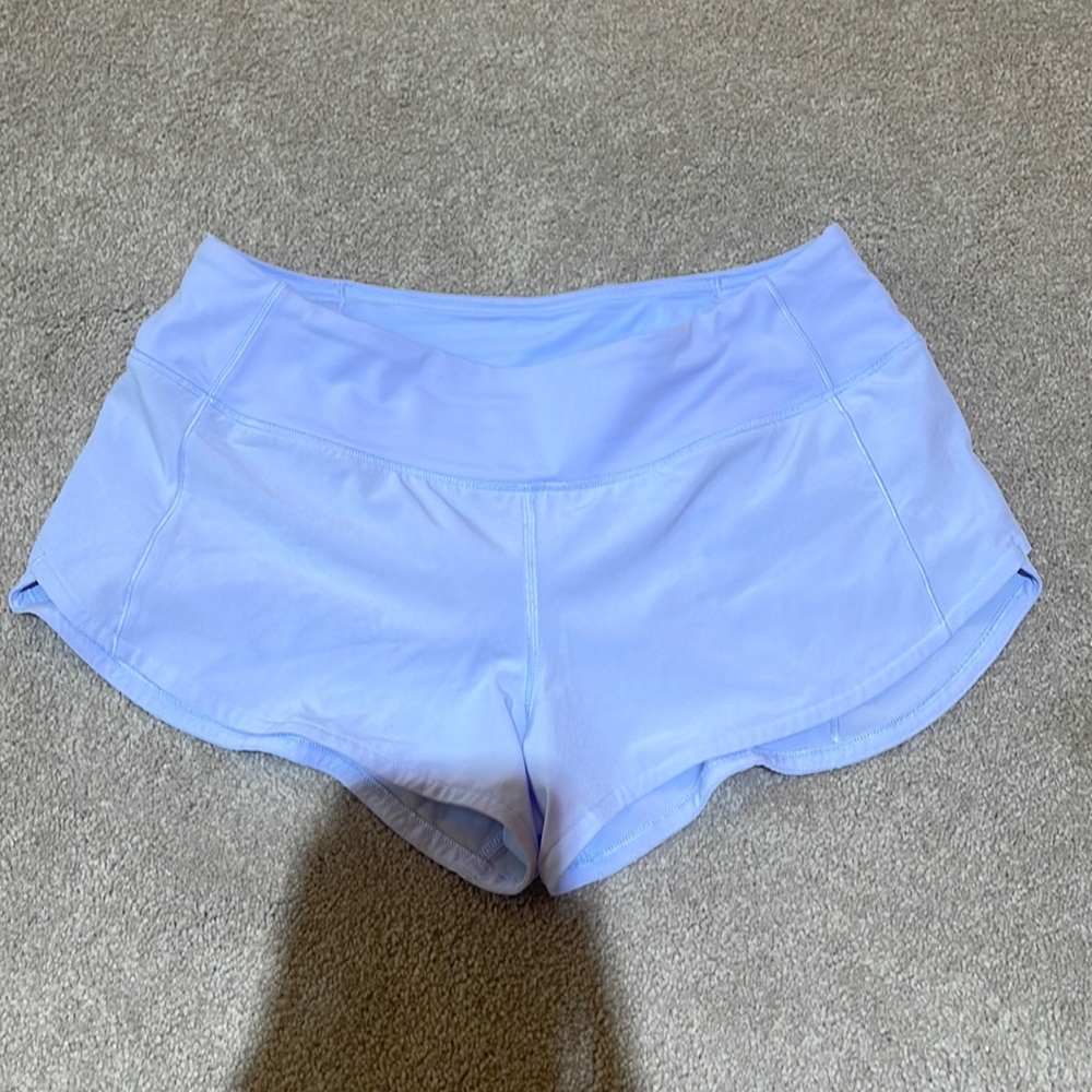 Lululemon speed ups 2.5 size 4 color pastel blue